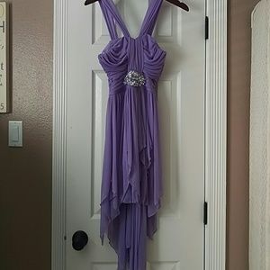 Purple cocktail dress